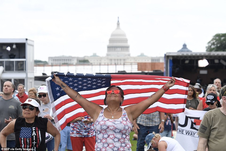 Massive crowds converge on National Mall for Trump-led prayer event
