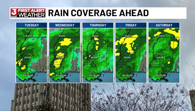 Daily storm chances persist through the weekend