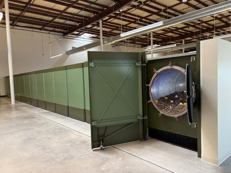 A huge human composting facility just opened outside DC