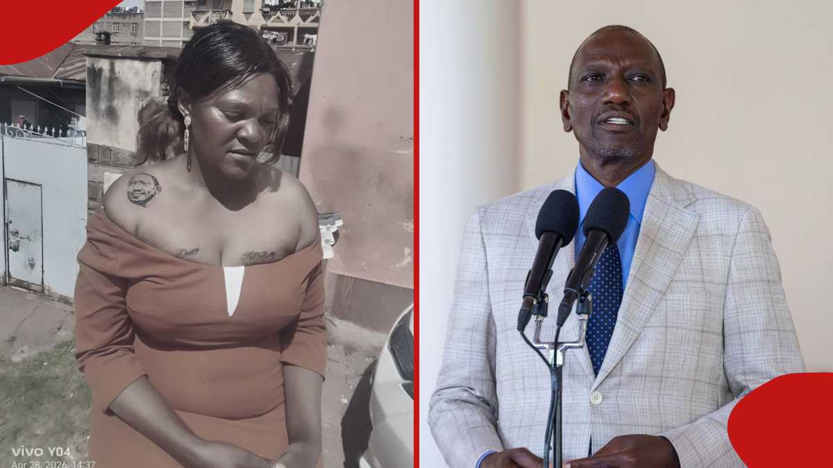 Video of Rachel Wandeto explaining why she got tattoo of Ruto's face ...