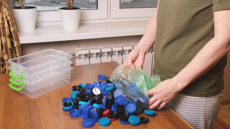 Turn trash into garden magic: Bottle lids become a cute pollinator ...