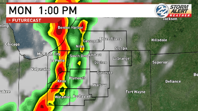 Severe thunderstorm watch issued ahead of strong afternoon storms Monday