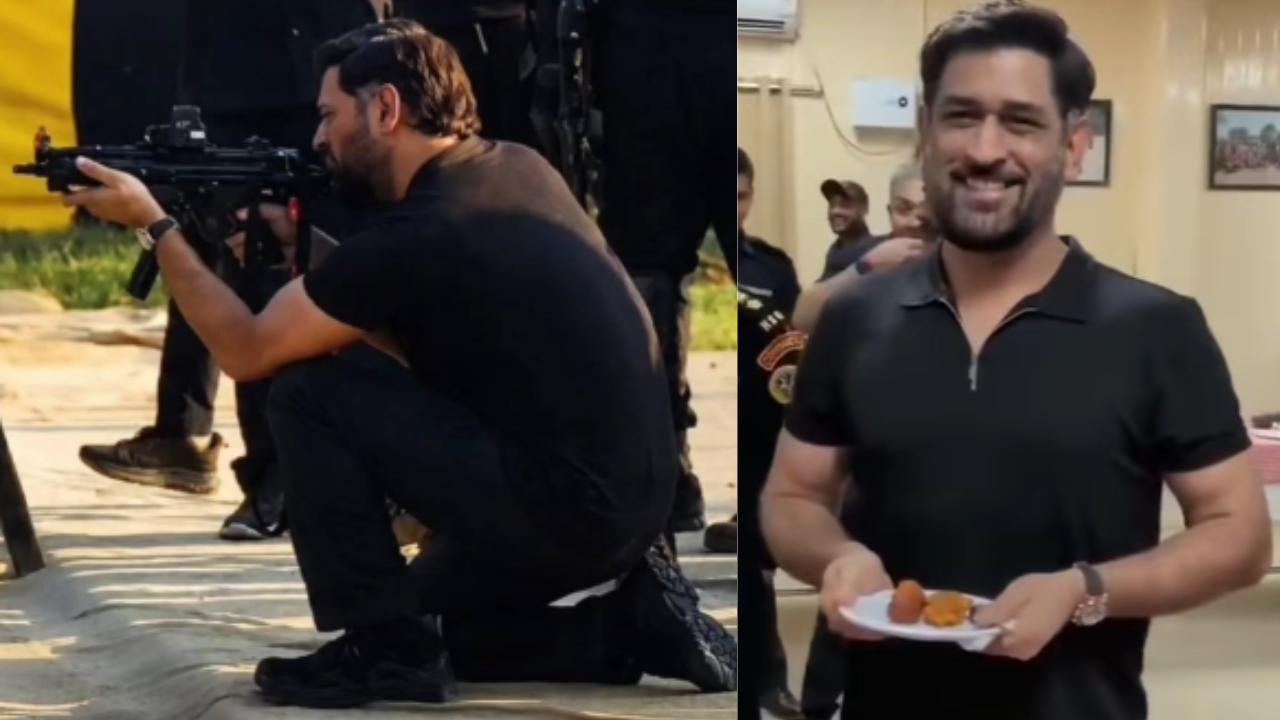 'Fit lag raha hu na': MS Dhoni trains with NSG commandos as CSK fans ...