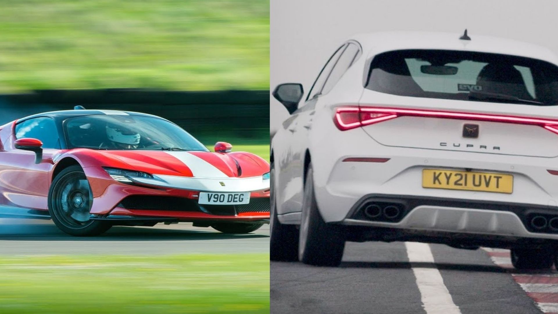 Ferrari SF90 v/s Cupra Leon 300