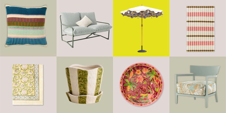 Patterned garden furniture gives your garden more energy