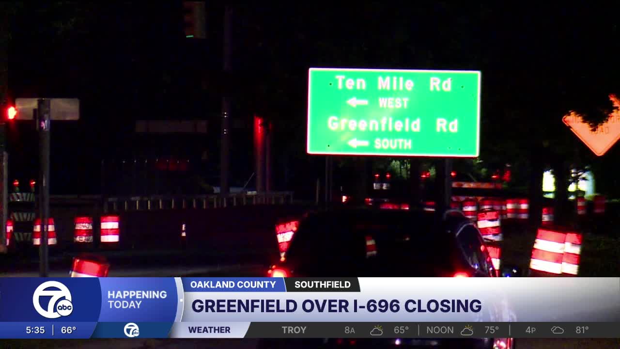 Greenfield Road over I-696 shutting down for months for construction