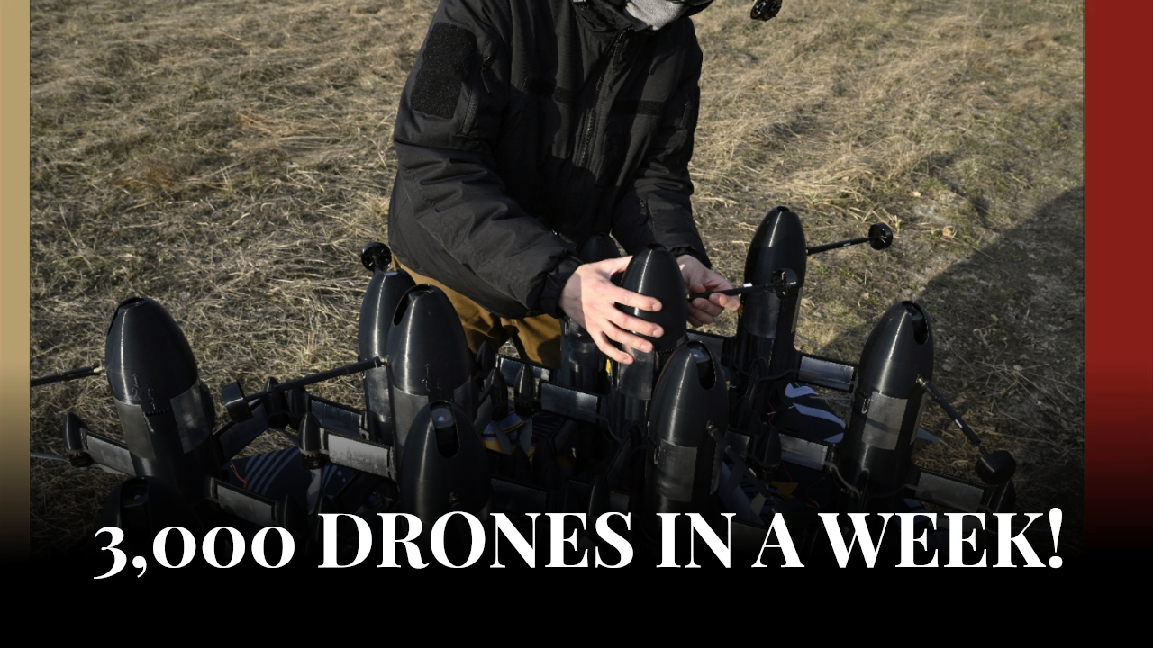 Russia launched over 3,000 drones at Ukraine in a week - Zelenskyy