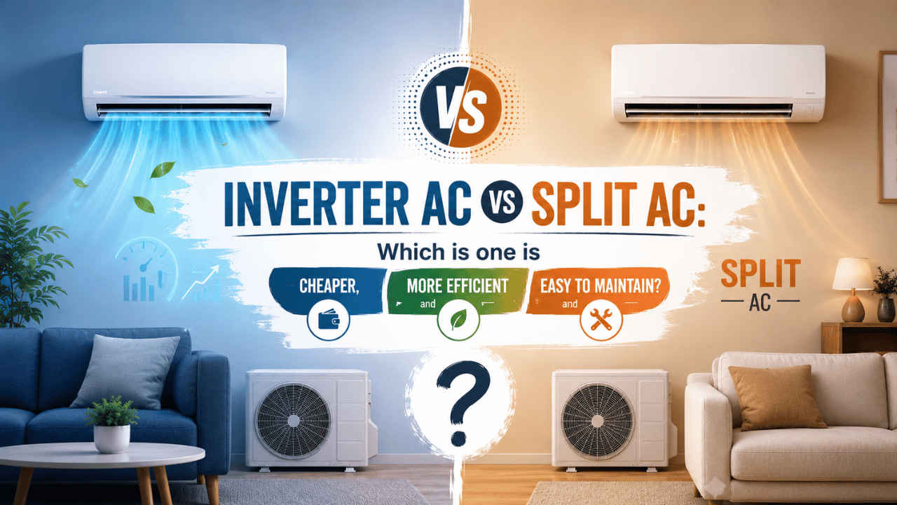 Inverter AC vs split AC: Which is one is cheaper, is more efficient and ...