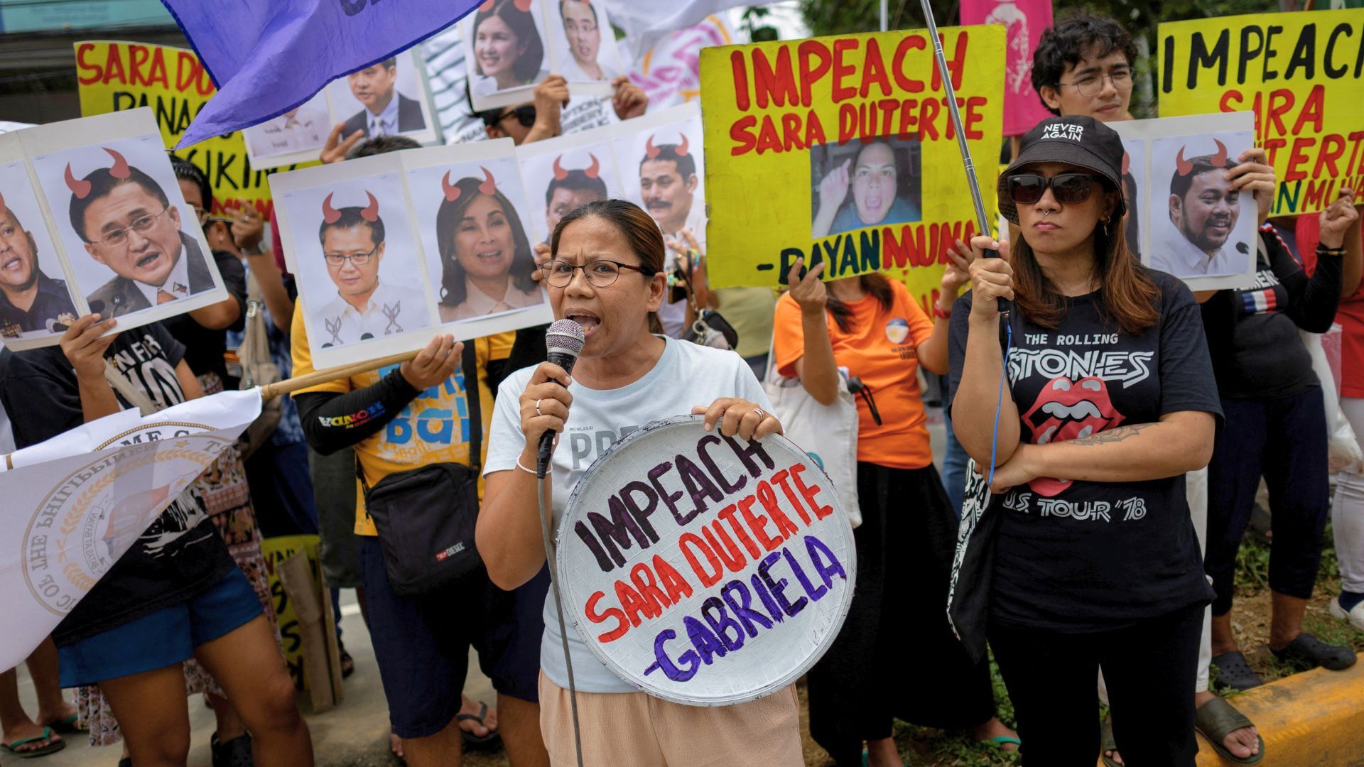 Protesters question fairness of VP Sara Duterte impeachment trial in ...