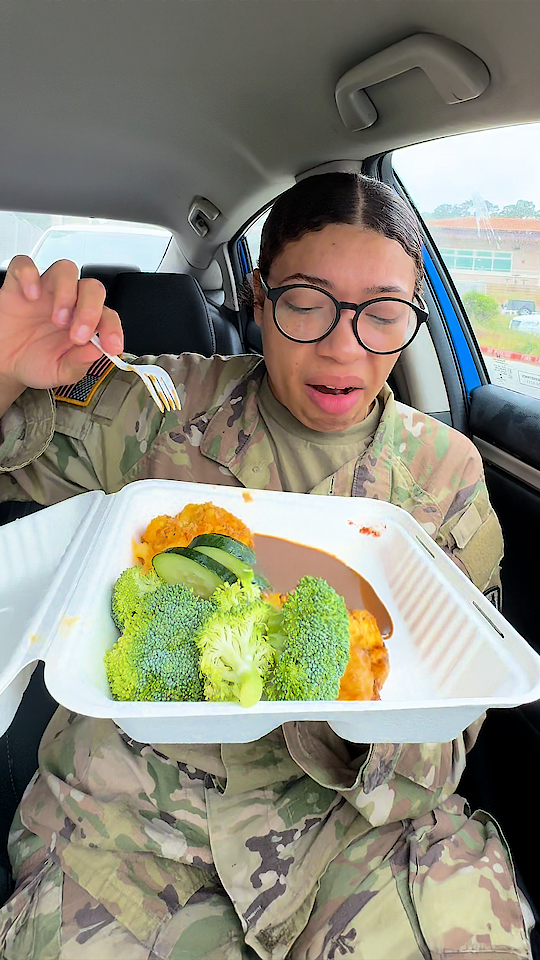 We have to eat this in the military!