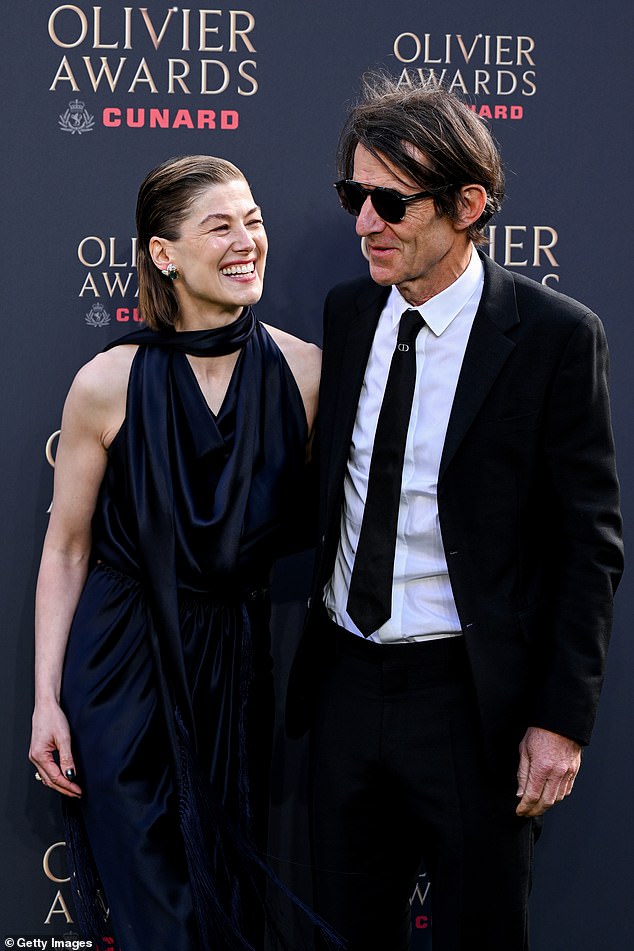 Rosamund Pike praises her rarely-seen partner as she reveals how they ...