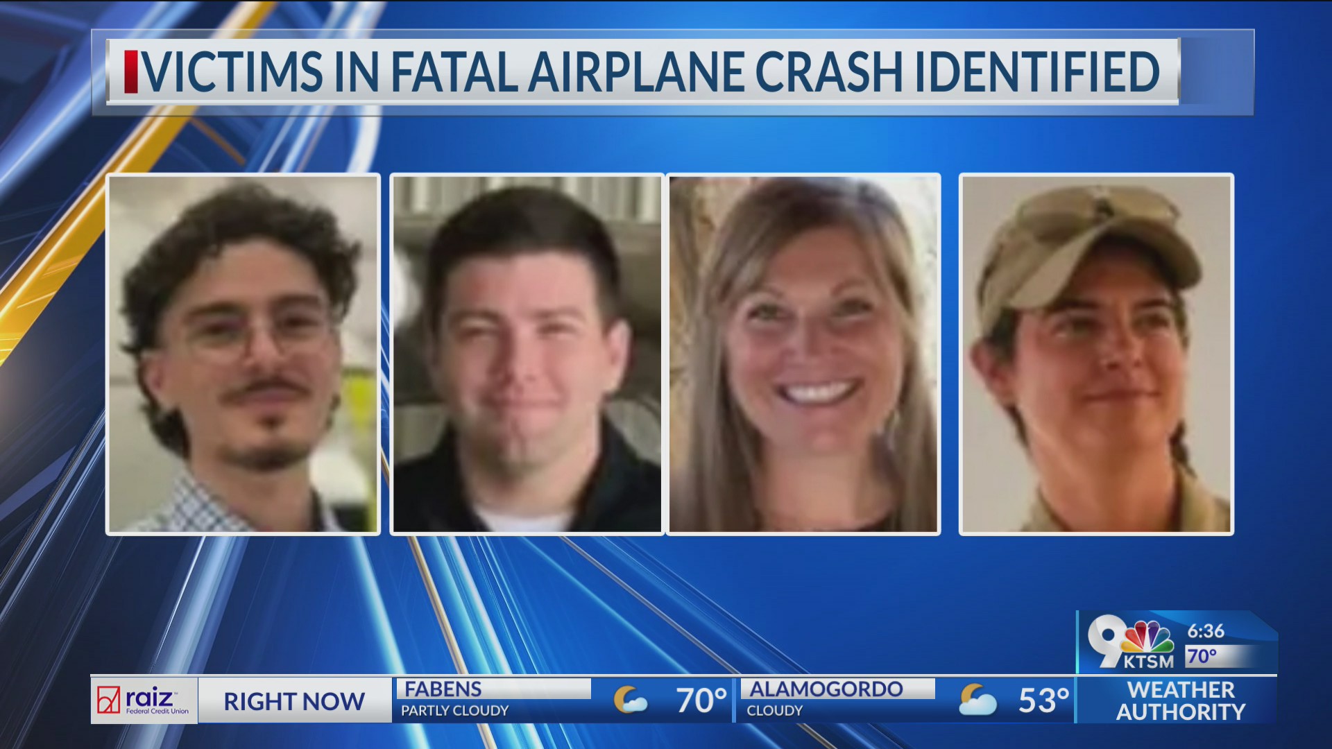 Crew members killed in plane crash identified