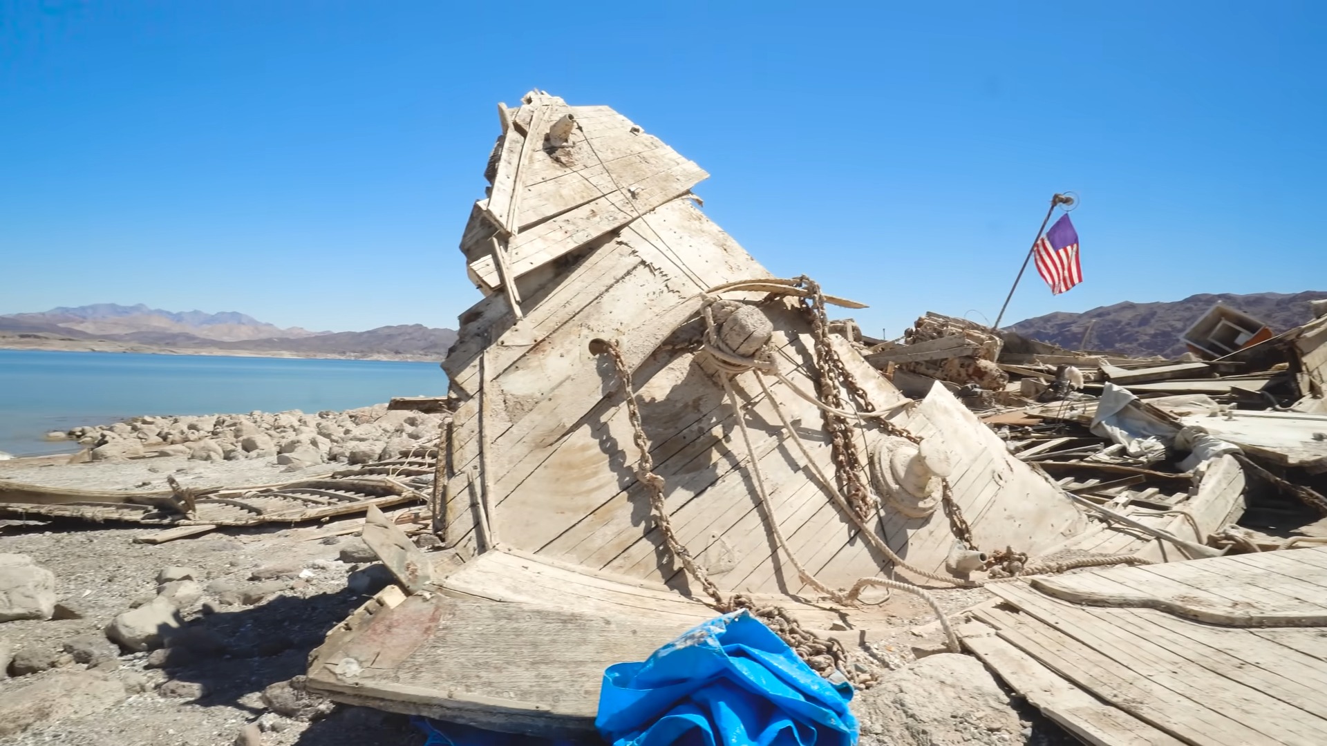 As Lake Mead shrinks, old secrets are coming to the surface