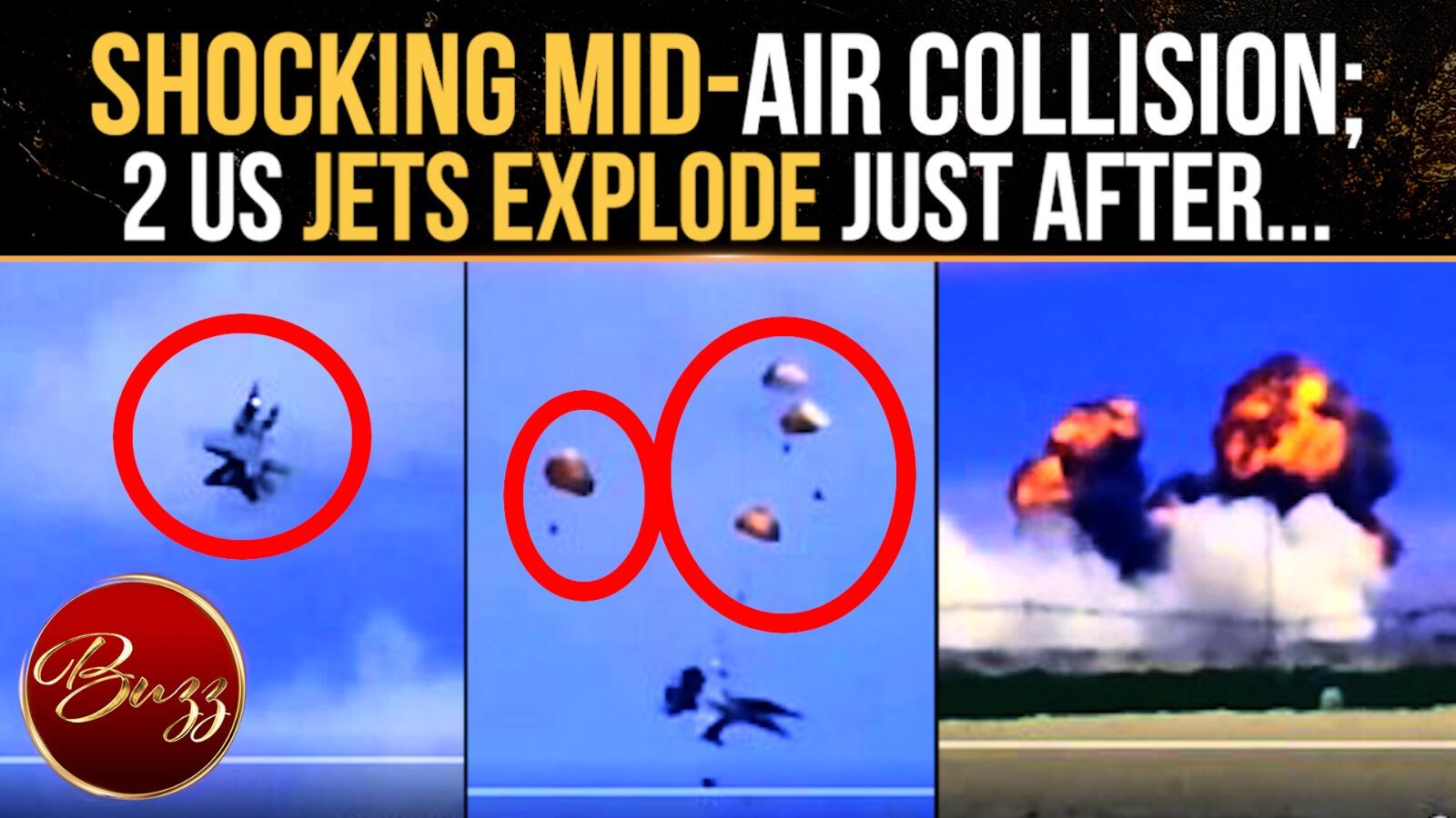 Air show horror: US jets erupt in mid-air fireball as crowd watches in fear