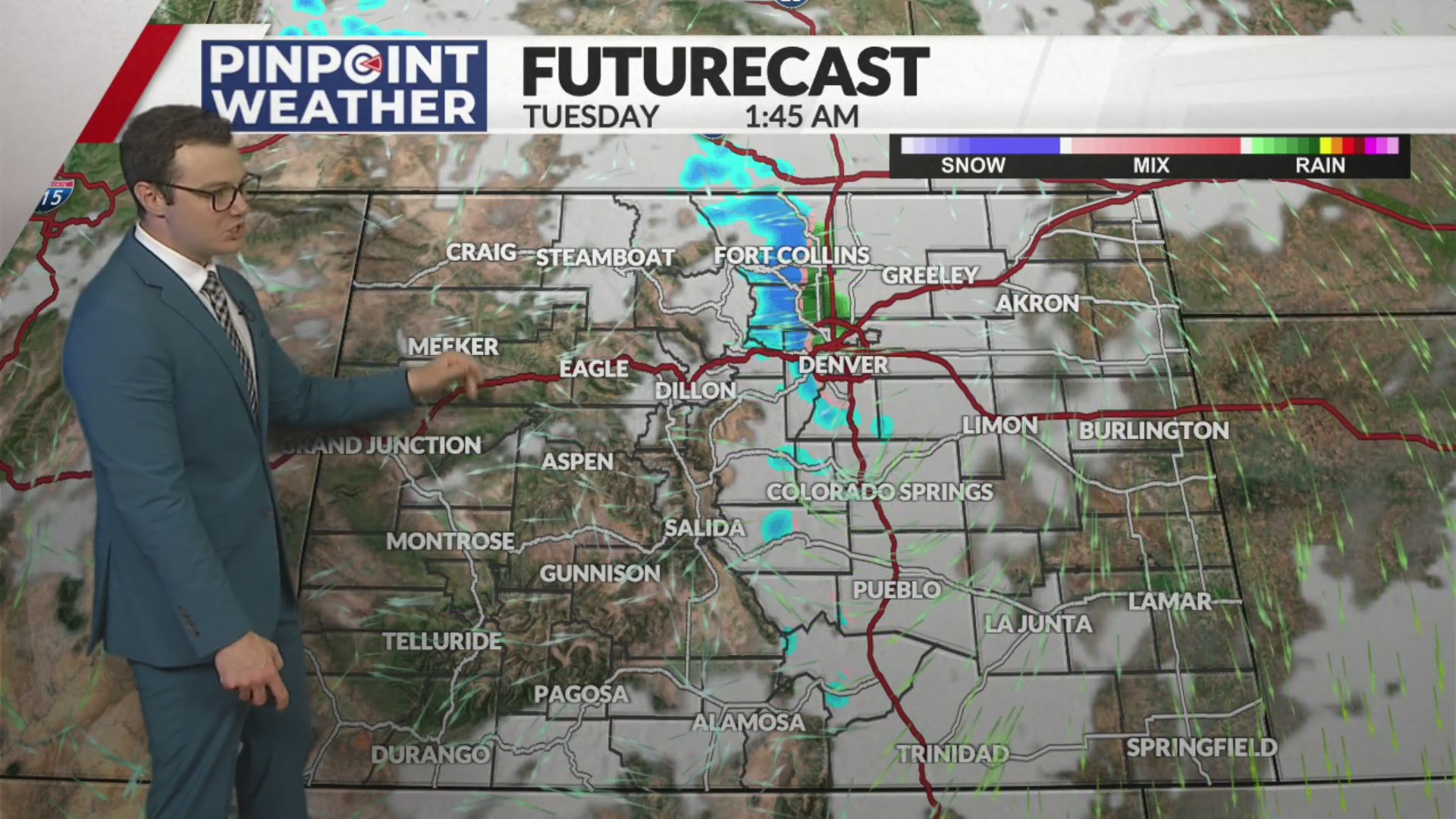 Denver weather: Rainy day ahead, snow for some
