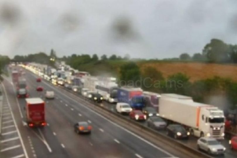 M6 driver in hospital after 4.20am lorry crash