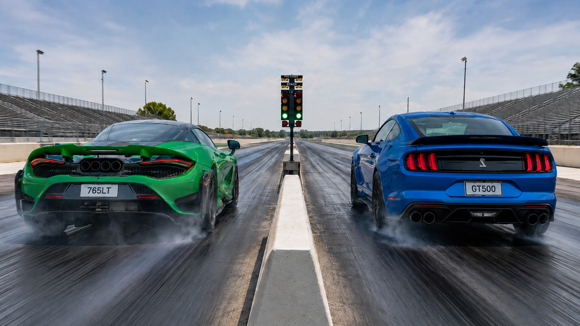 1250HP Shelby GT500 faces McLaren 765LT drag race