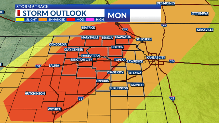 Severe weather risk this afternoon into tonight