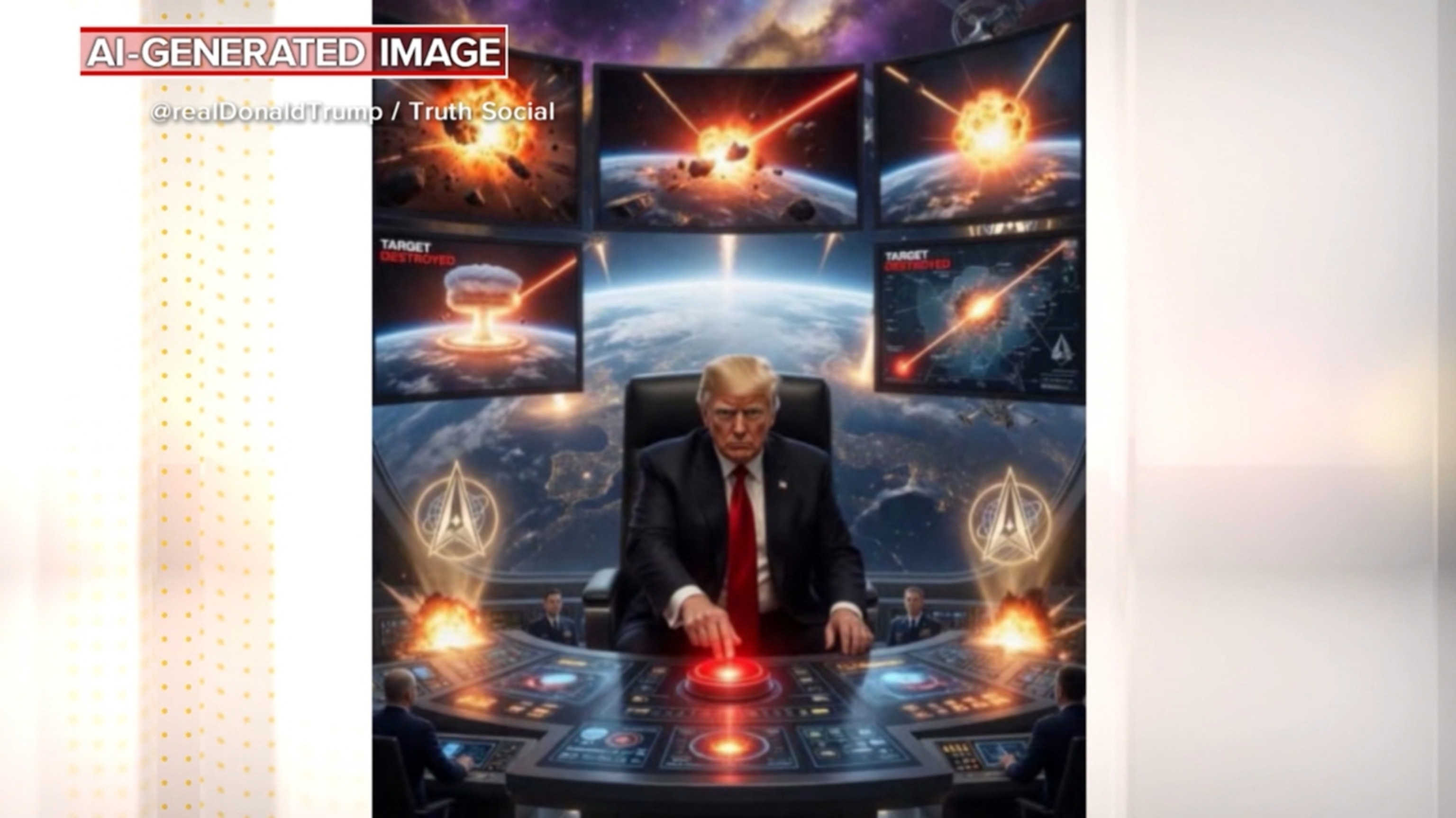 Trump ramps up threats on Iran with AI images