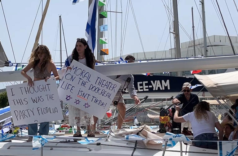 Jewish, Arab Israeli activists launch 'Hasbara' flotilla opposing Gaza ...