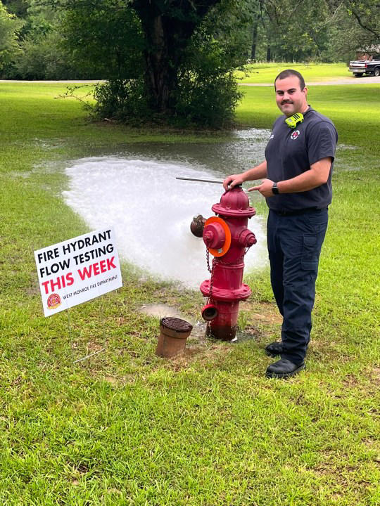 West Monroe Fire Department to conduct fire hydrant testing