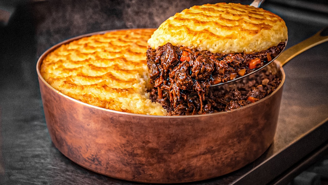 Michelin-style cottage pie at home