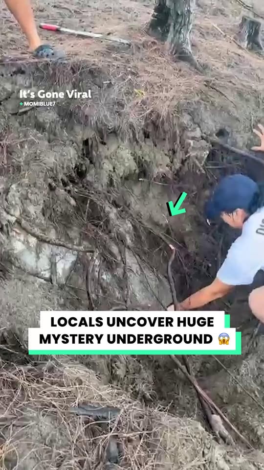 Locals discovered something buried underground
