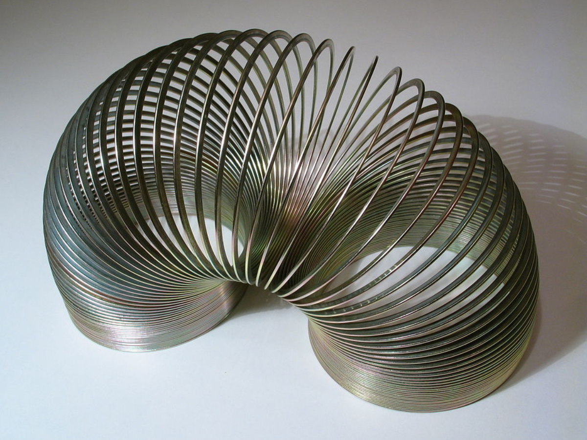 In 1943, Richard James knocked a tension spring off a shelf: The ...