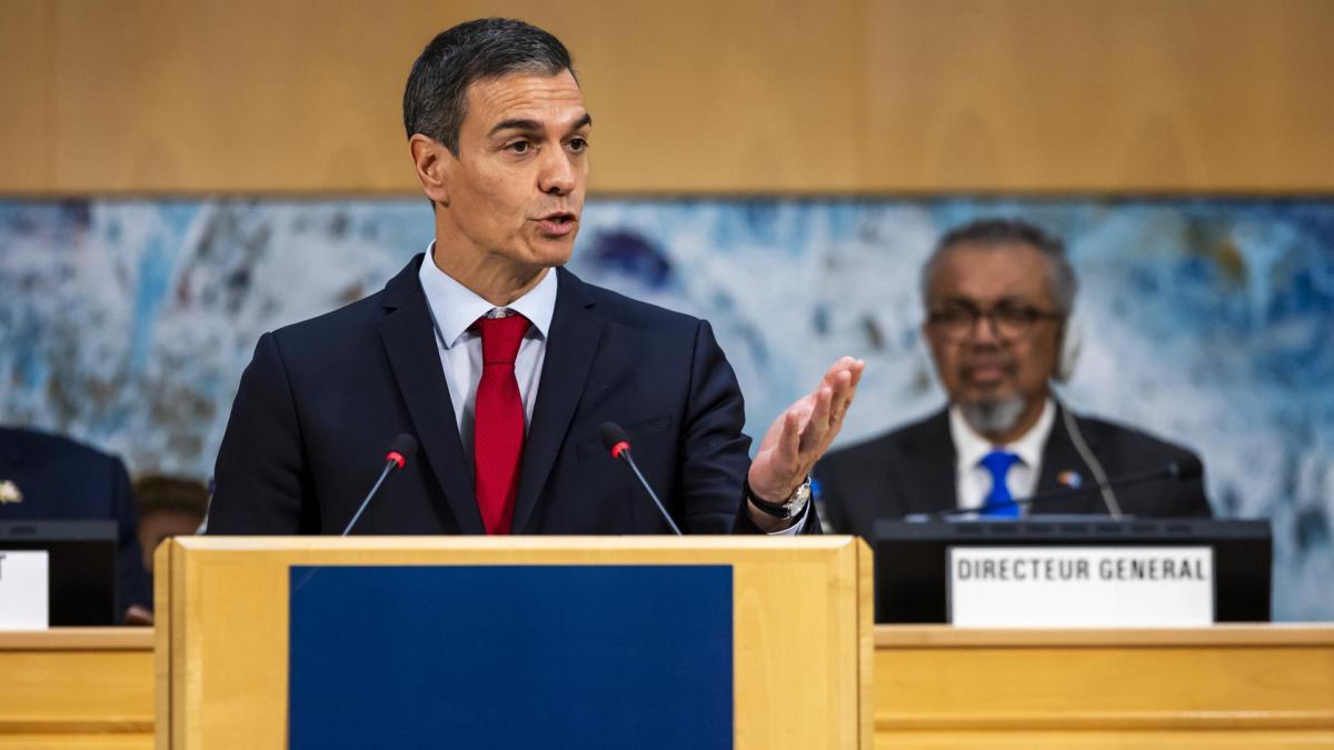 Sánchez presume de gestión sanitaria en la OMS y lanza un dardo al PP ...