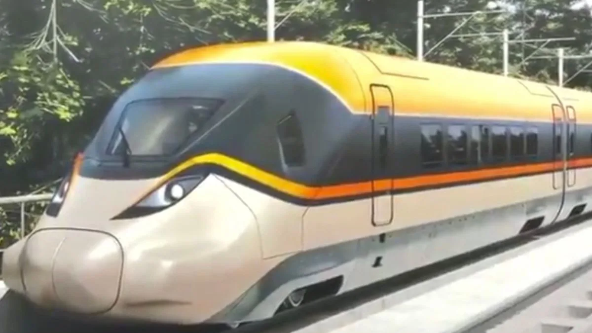 First picture of India's saffron bullet train unveiled; Railways ...