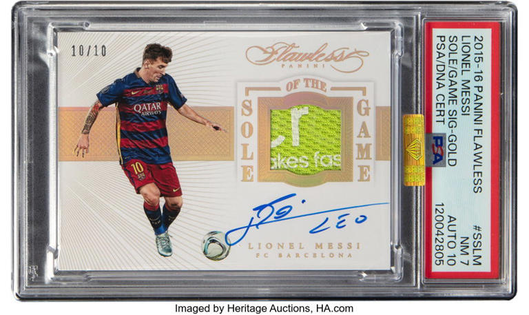 Ultra-rare signed Lionel Messi card sells for more than $500,000