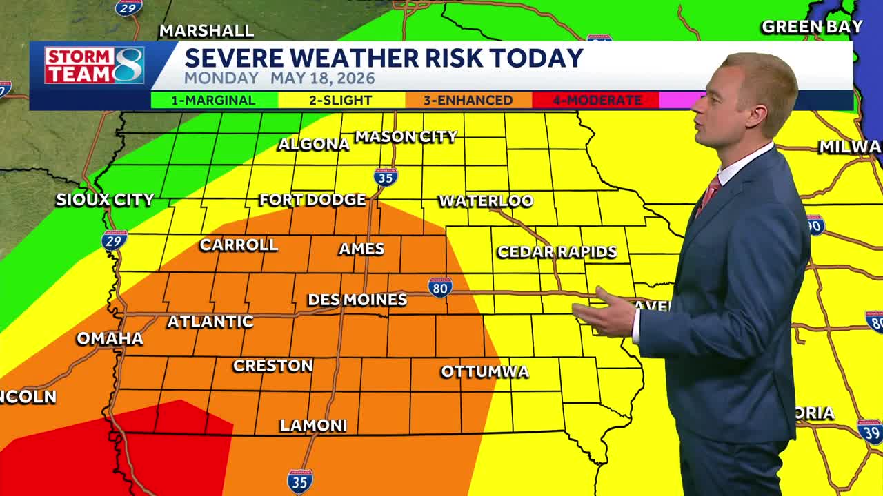 Iowa weather: One more round of severe storms possible tonight