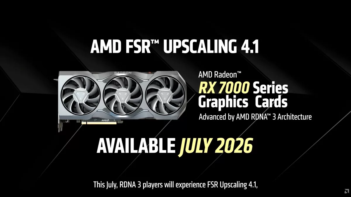 FSR upscaling 4.1 coming to AMD RDNA 3 Radeon RX 7000 series GPUs in July