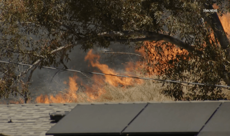 Evacuations ordered as fast-moving brush fire threatens Simi Valley homes