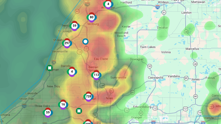 Thousands of customers without power as storms push through West Michigan