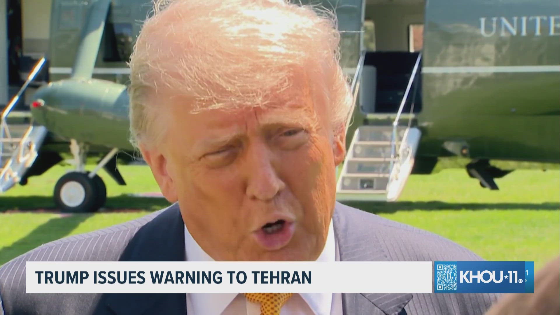 Trump issues warning to Tehran