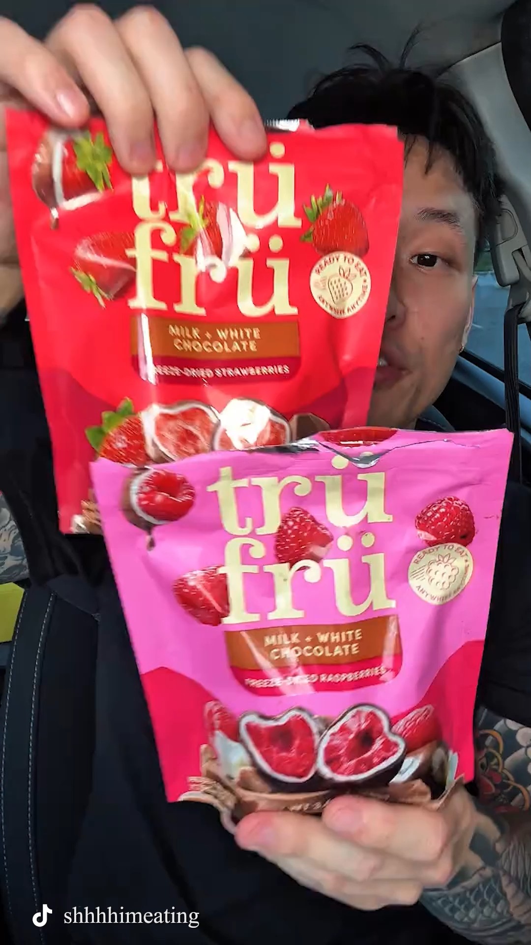 Testing the viral Trü Frü snacks!🍓🍫