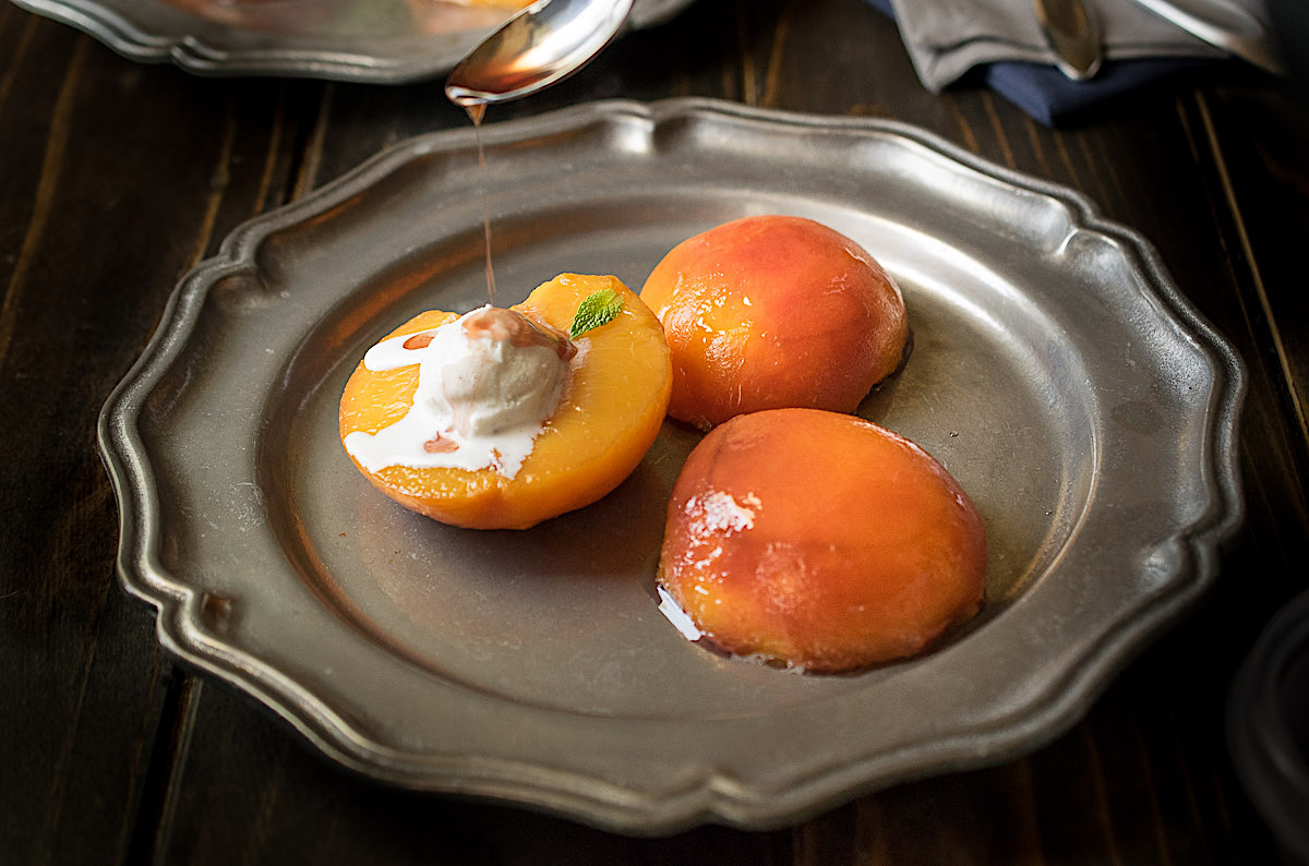 Why you should be poaching your peaches in bourbon this summer