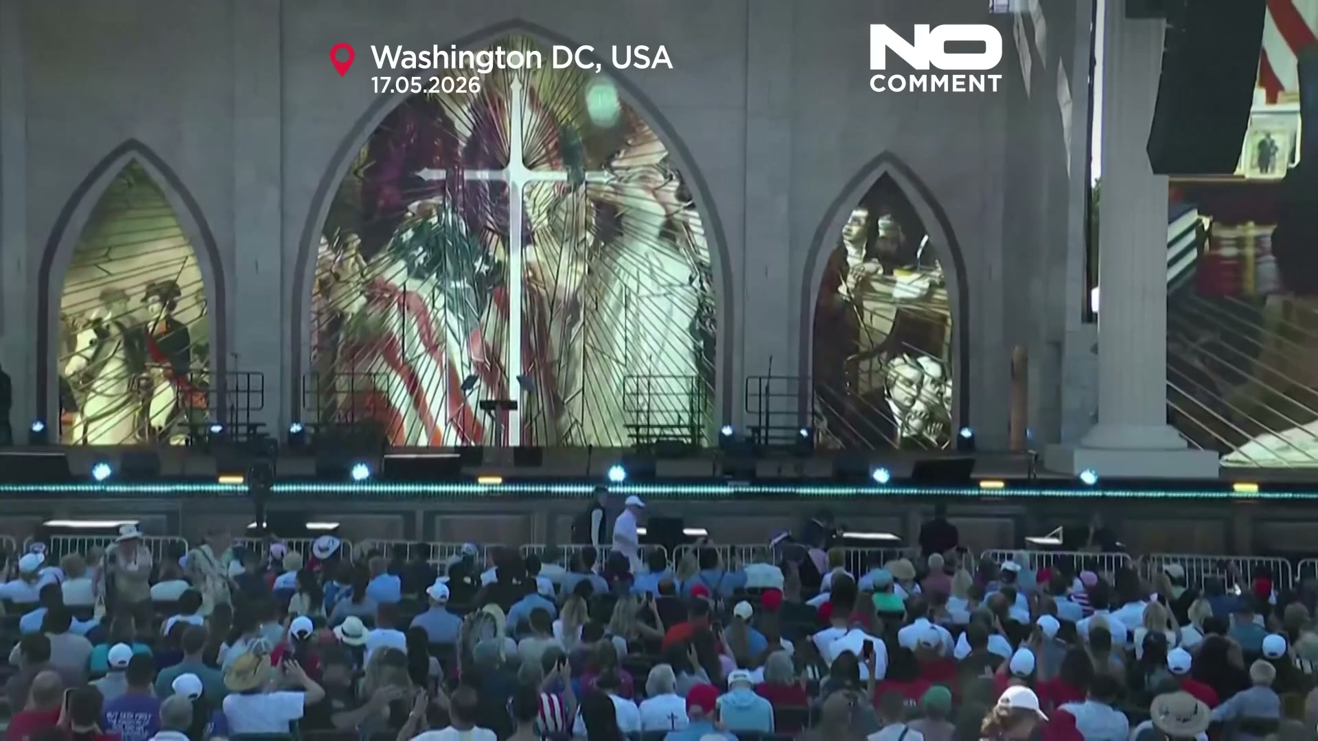 Thousands gather for Trump-backed prayer rally in Washington