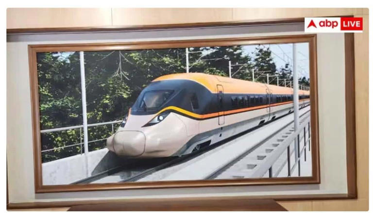 First look of India's bullet train: Saffron-coloured ‘Queen of speed ...