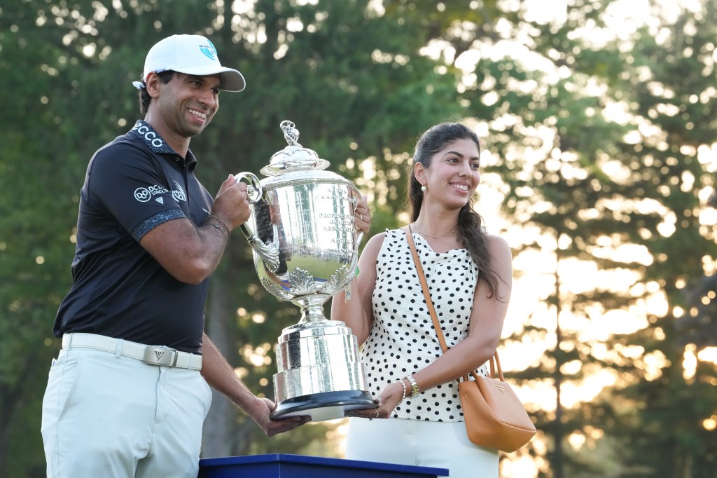 Why PGA Championship winner Aaron Rai uses two gloves, iron covers