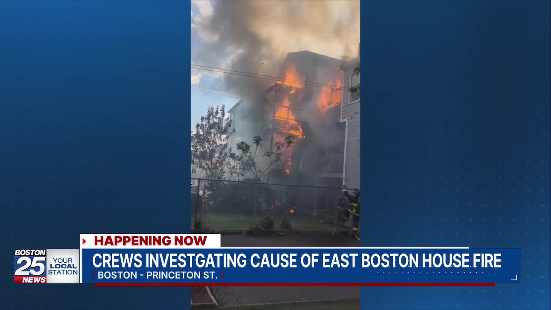 Dozens displaced, firefighter injured after fire tears through home in ...