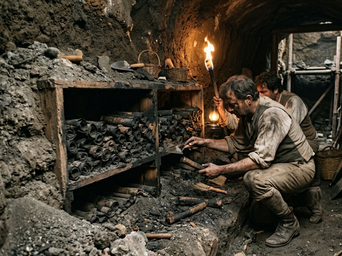 In the 1750s, well diggers broke into a buried Roman villa near ...