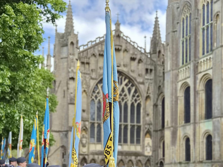 Local air cadets salute 85 years of RAFAC at historic Ely Cathedral parade