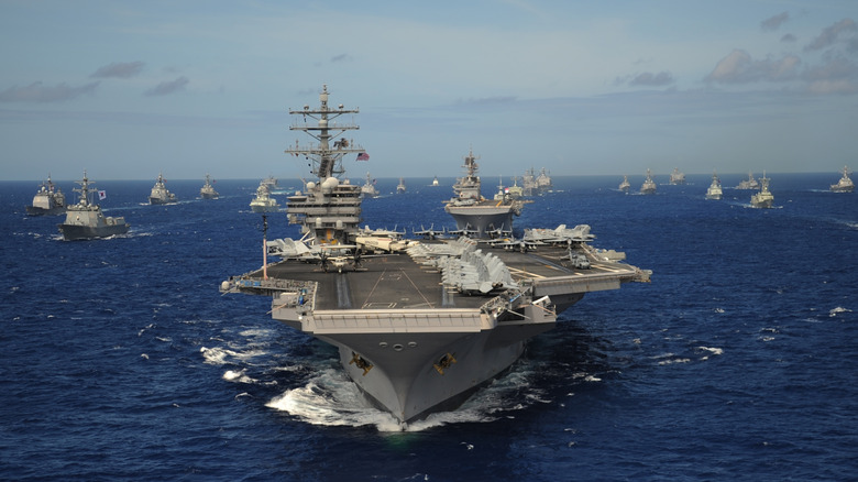 What does it mean when a ship is 'stricken' by the US Navy?