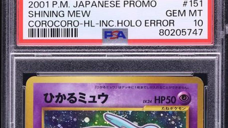 Incredibly rare bubble Mew has record-shattering Pokémon sale