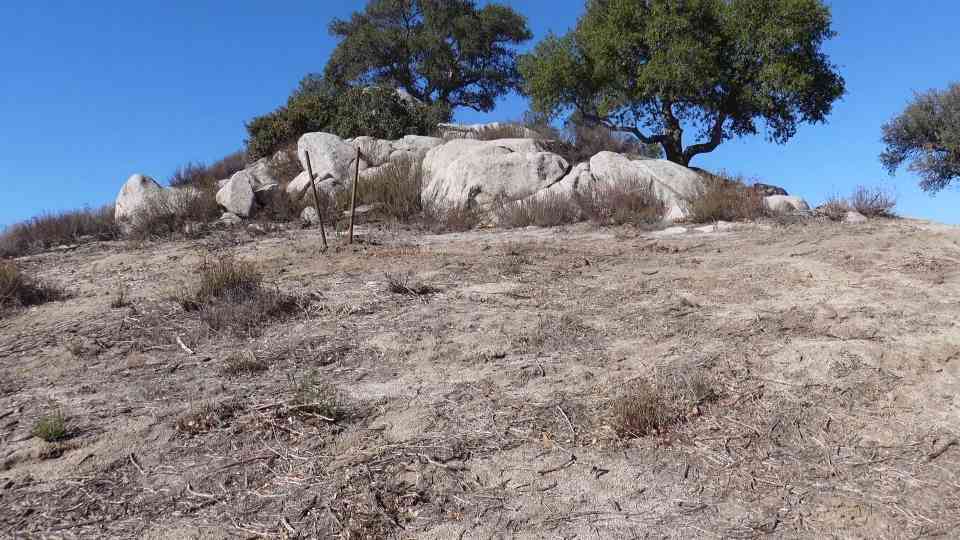 The border wall in the distance and a wartime secret