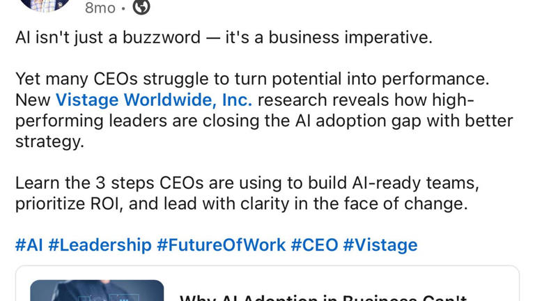 Ed Gallrein encouraged business leaders to use AI to cut costs