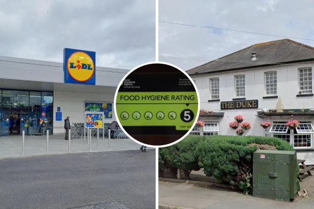 The hygiene ratings handed out to Basildon businesses in the past month