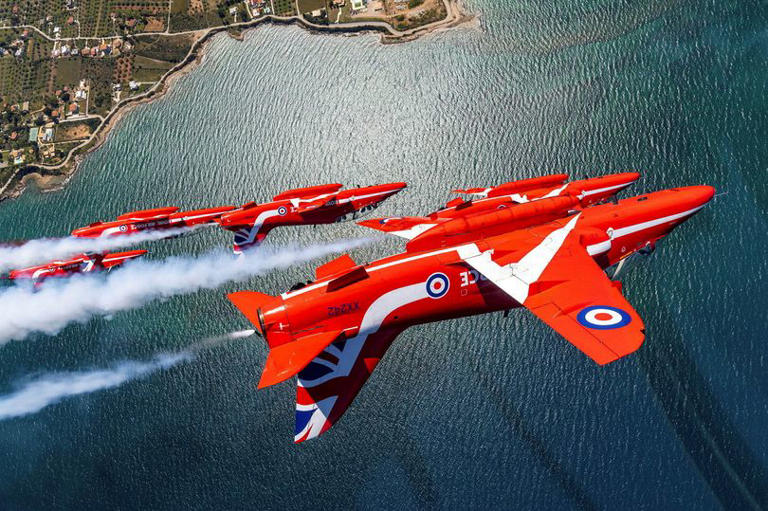 Red Arrows team cut to seven for English Riviera Airshow
